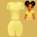 Yellow two piece set