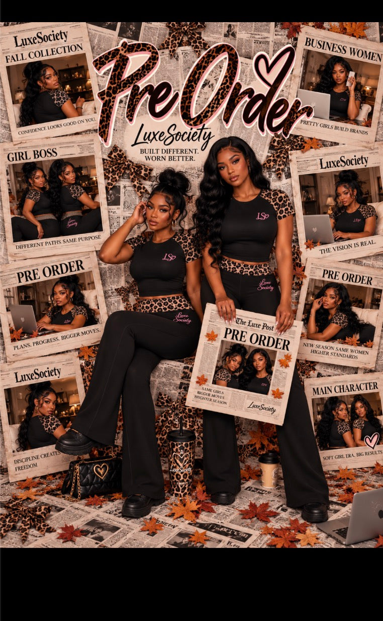 Three Piece Cheetah Set